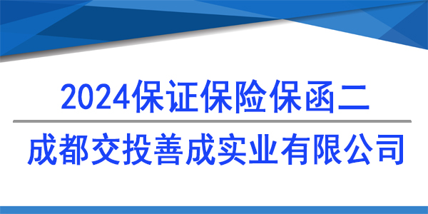 保險保函,成都交投善成實業有限公司