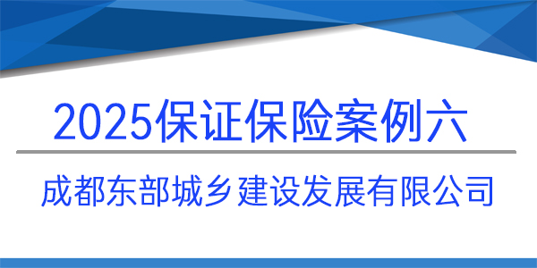 保證保險,成都東部城鄉建設發展有限公司